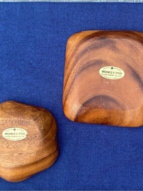 Monkey-Pod Acacia Wood Decorative Bowl - Warm Brown